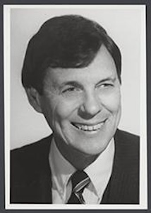 Black-and-white headshot of Arthur Ravenel in a suit and striped tie.