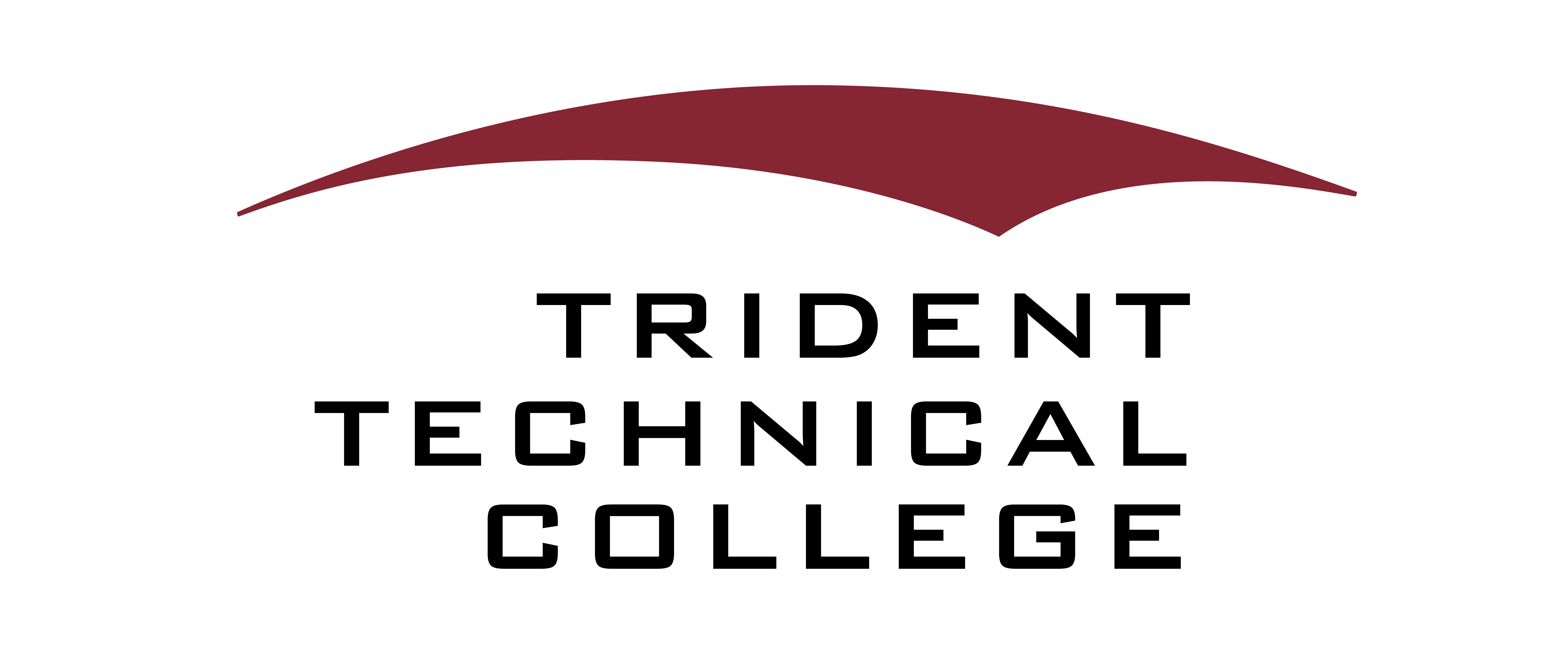 Stylized logo featuring a maroon arch shape above the text.