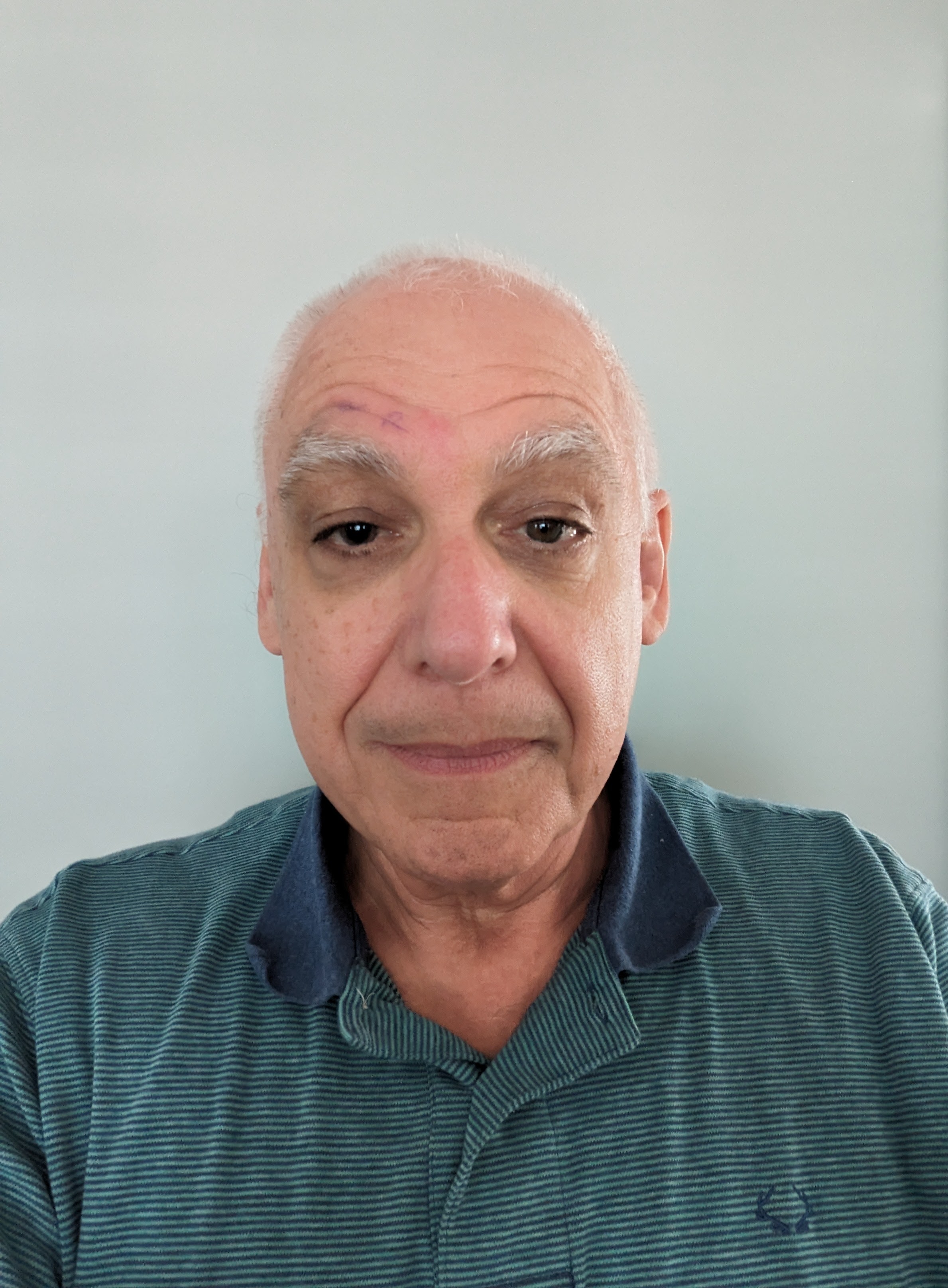 Portrait of a smiling man in a suit with a natural background.