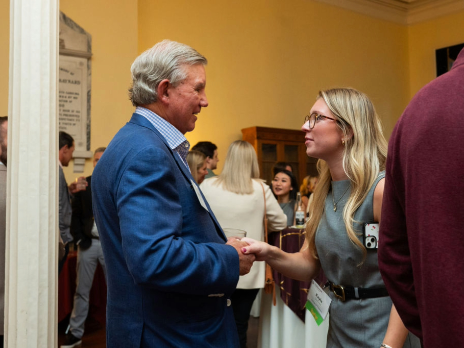 Two people shaking hands