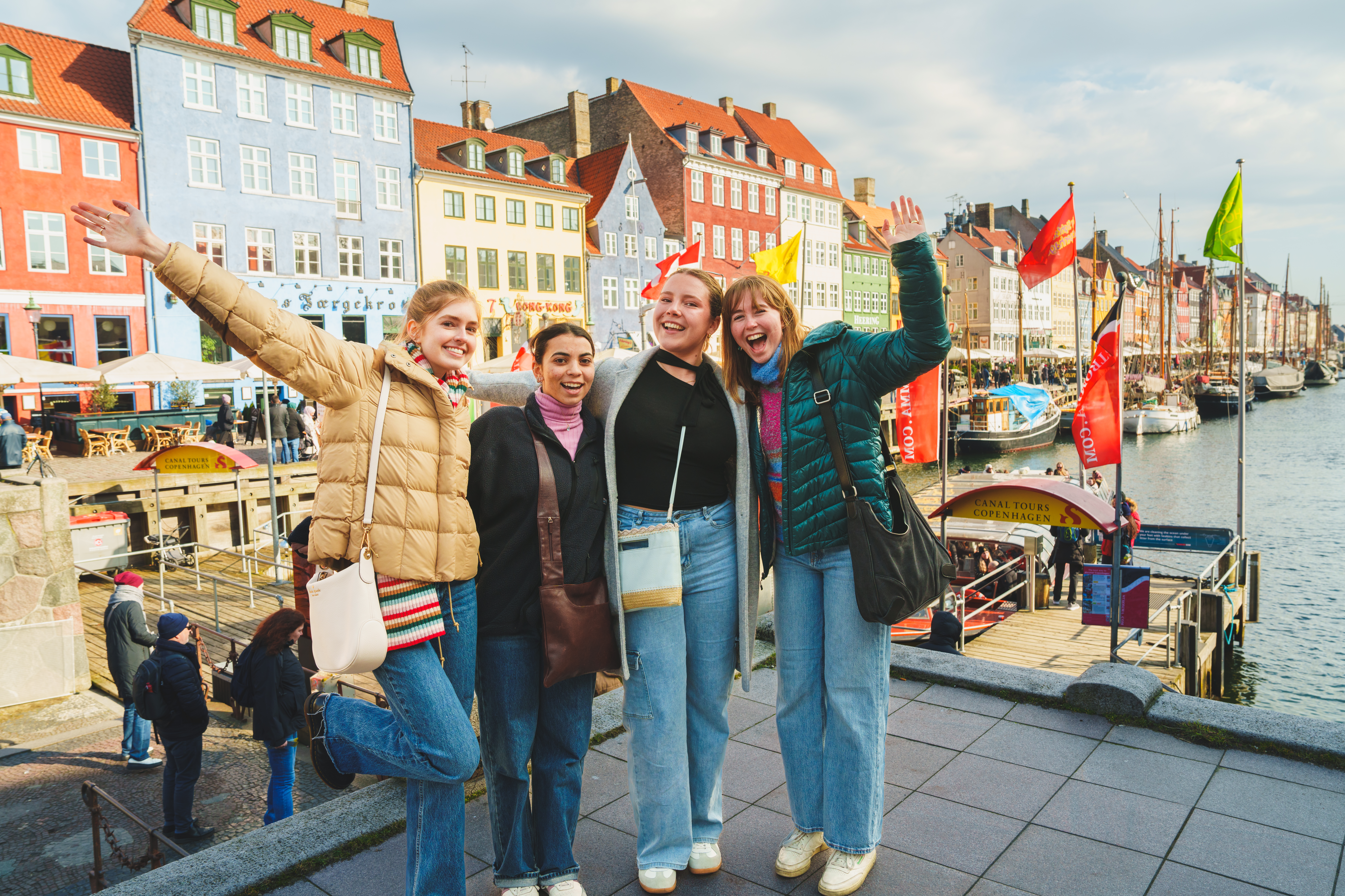 FYE Students visit Nyhavn Harbour in Copenhagen, Denmark