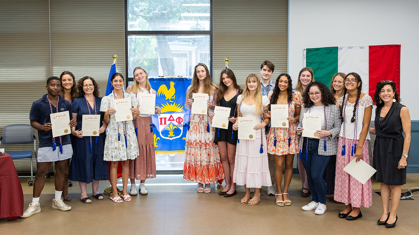 Pi Delta Phi inductees photo