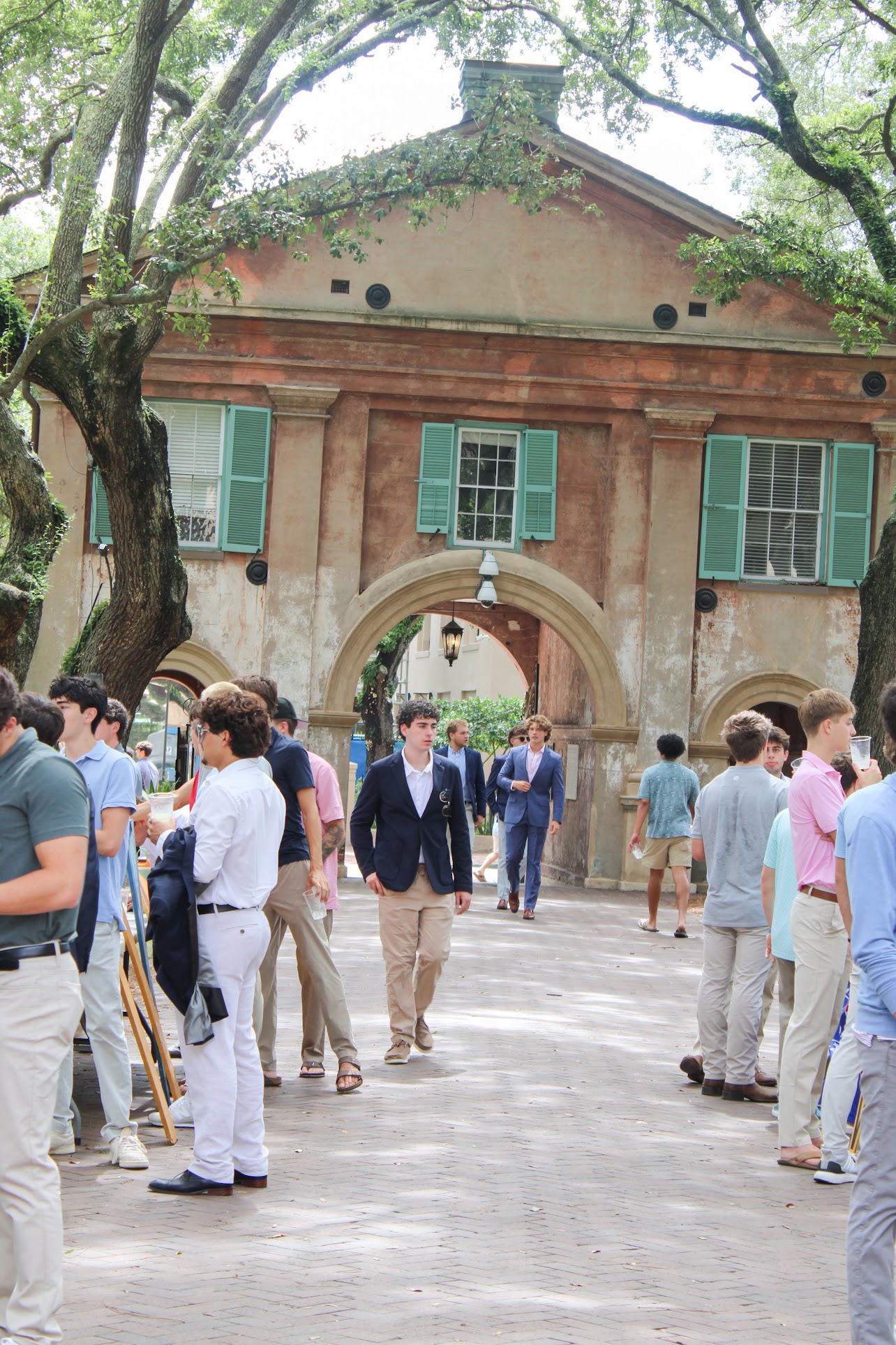 IFC men entering the Cistern. 
