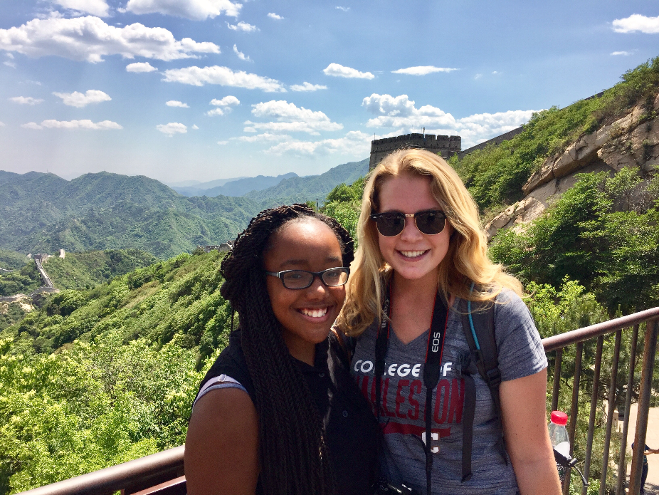 International Scholars Asia Pitts and Abbie Kline explore China together