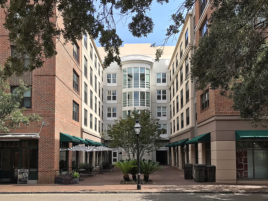 exterior of George Street Apartments