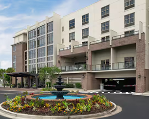 exterior of the Hilton Garden Inn