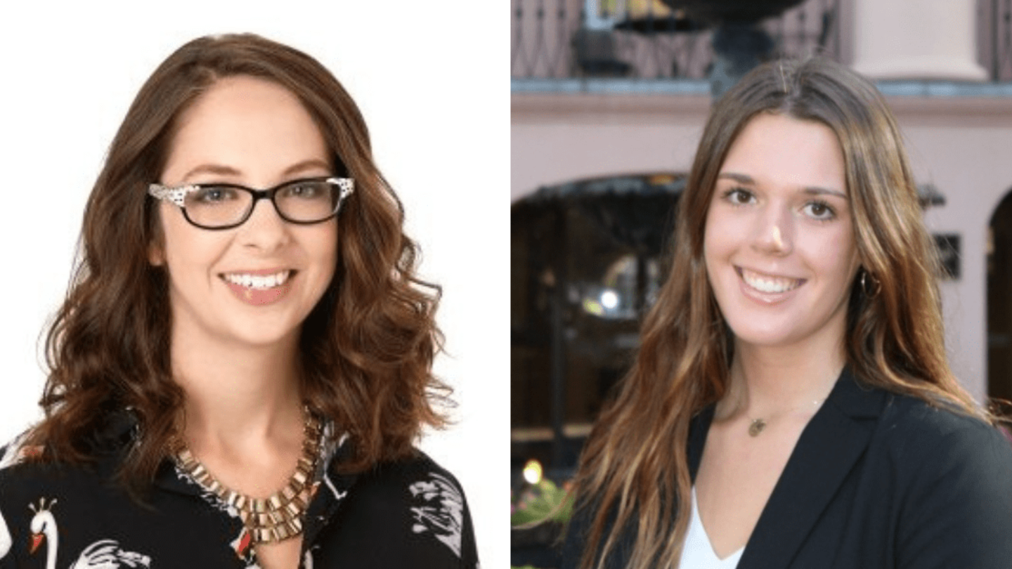 Two professional headshots of women side by side