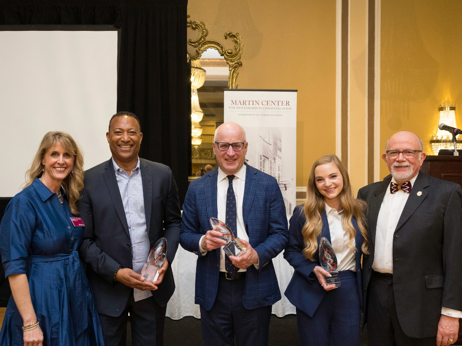 award winners with Dr. Goodier and Tom Martin