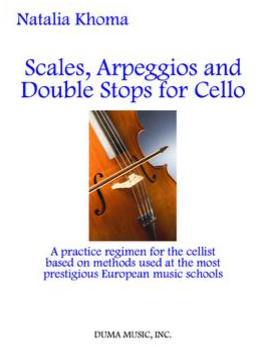 Cover of Natalia Khoma research, "Scales, Arpeggios and Double Stops for Cello"