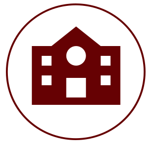 Icon of a college campus building