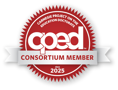 Consortium member logo for the Carnegie Project on the Education Doctorate, indicating membership since 2025.