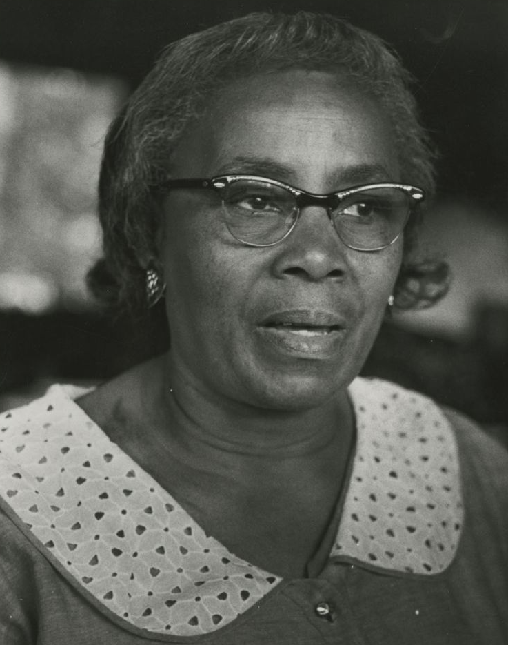 black and white photo of Septima Clark