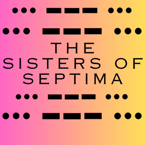 sisters of septima program logo, includes morse code for S.O.S.