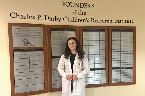 Public Health student Jamie Silverman at MUSC