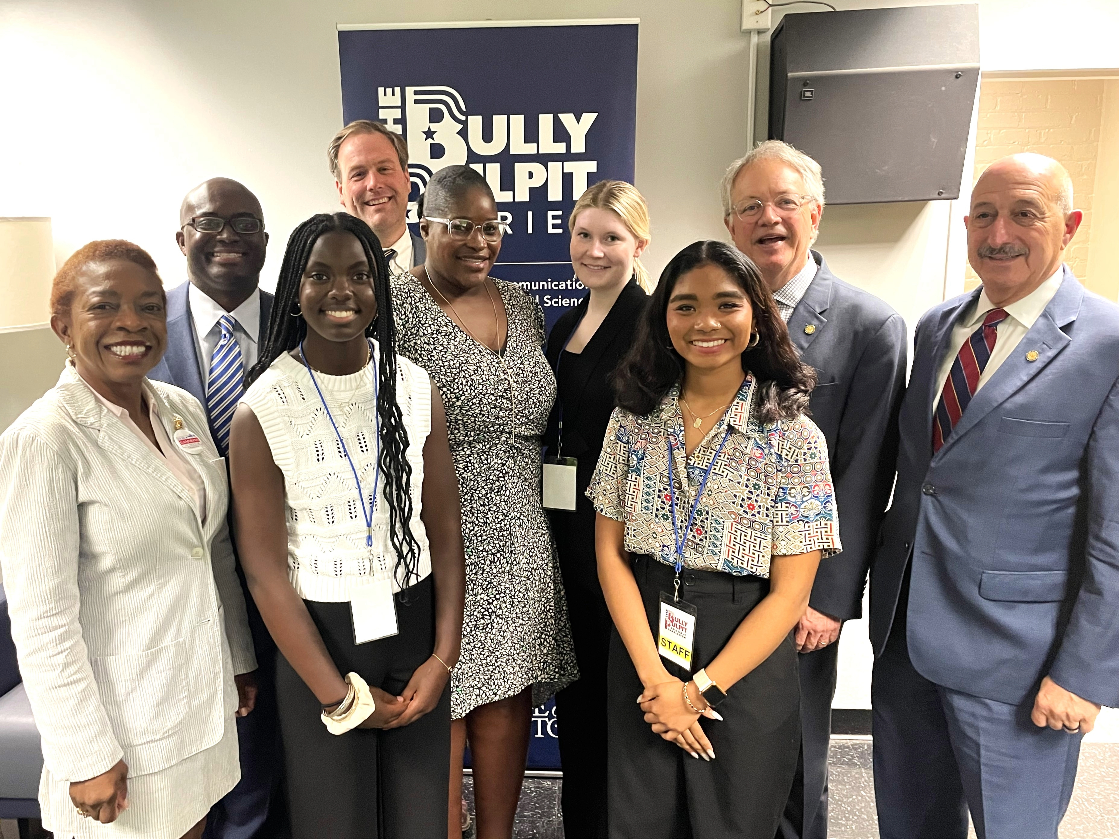 Bully Pulpit Mayoral Candidates with Students Volunteers