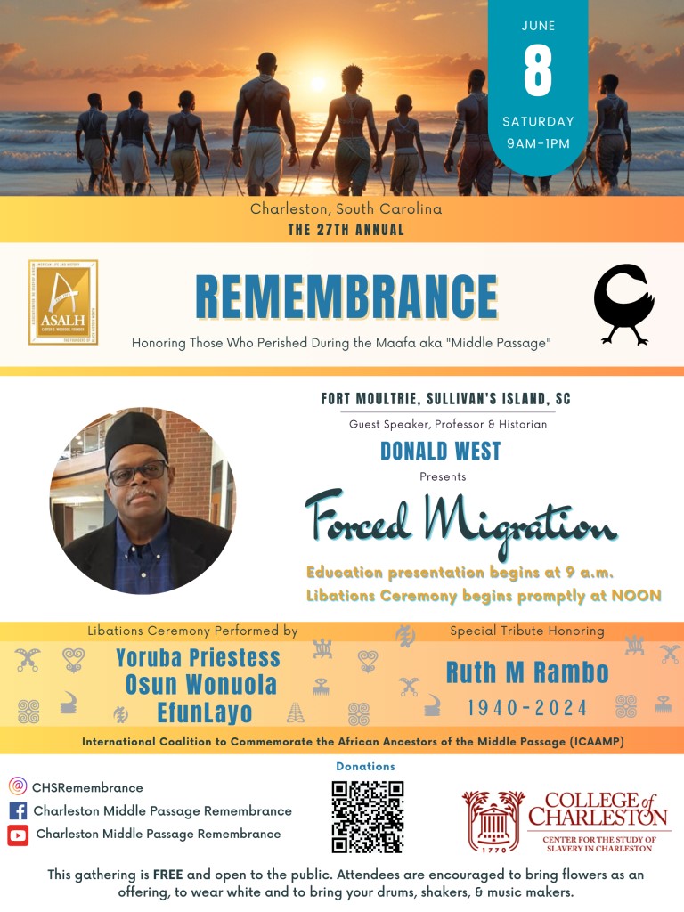 27th Annual Charleston Middle Passage Remembrance Commemoration